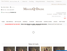 Tablet Screenshot of missteeqonline.com